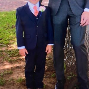Boy’s Navy Tuxedo 3-Piece Suit